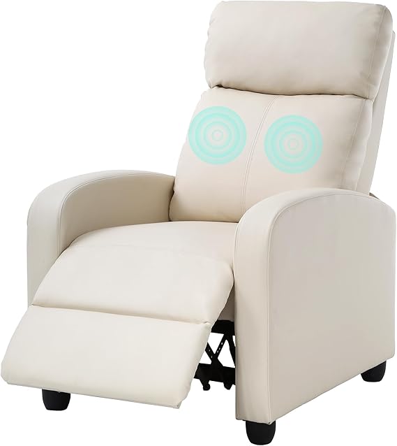 Adjustable Massage Recliner Chair with Footrest