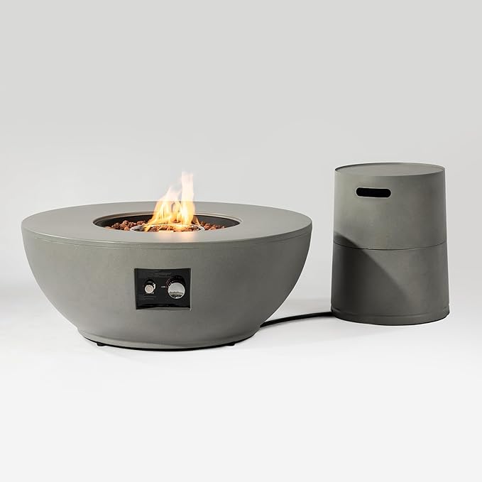 42" Rectangular Propane Fire Pit Table - 50,000 BTU