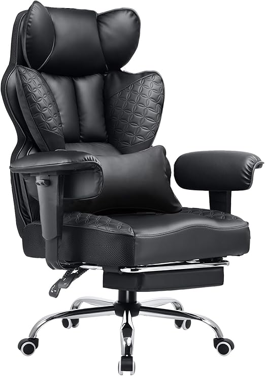 Ergonomic Gaming Office Chair with Footrest