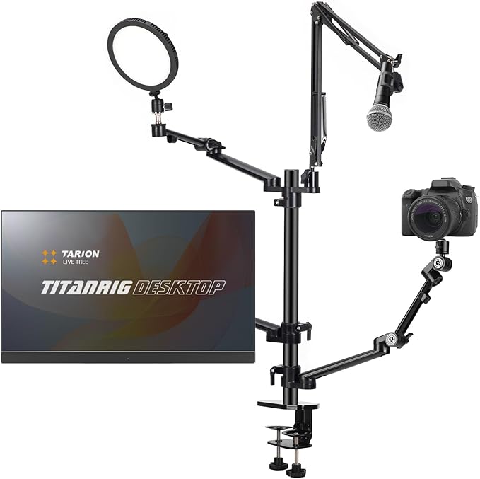Heavy Duty Camera Desk Mount with Articulating Arm