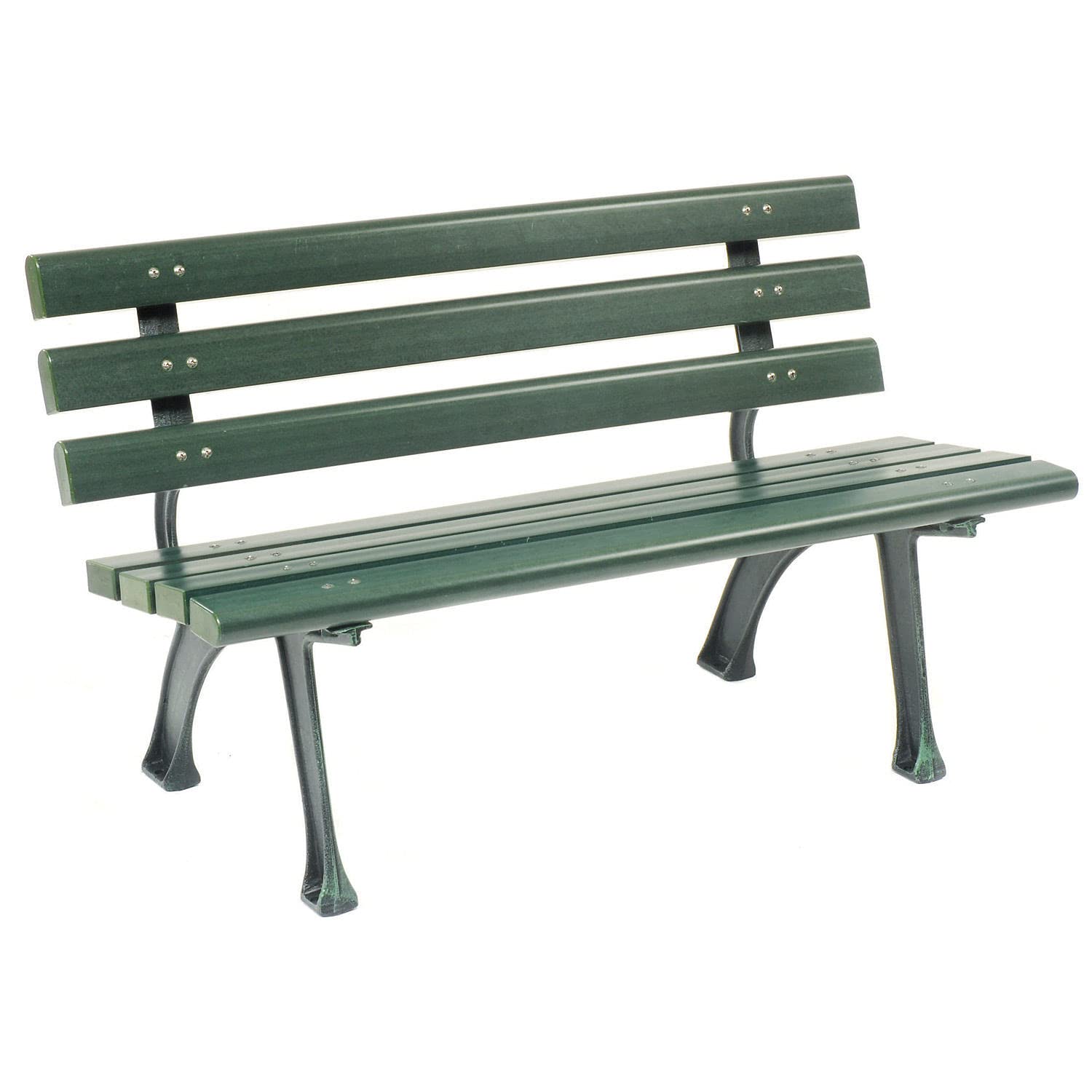 4' Outdoor Park Bench with Backrest