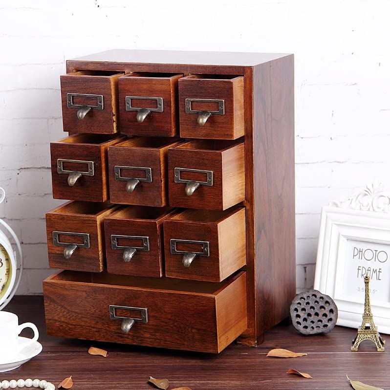 10-Drawer Desktop Organizer Cabinet
