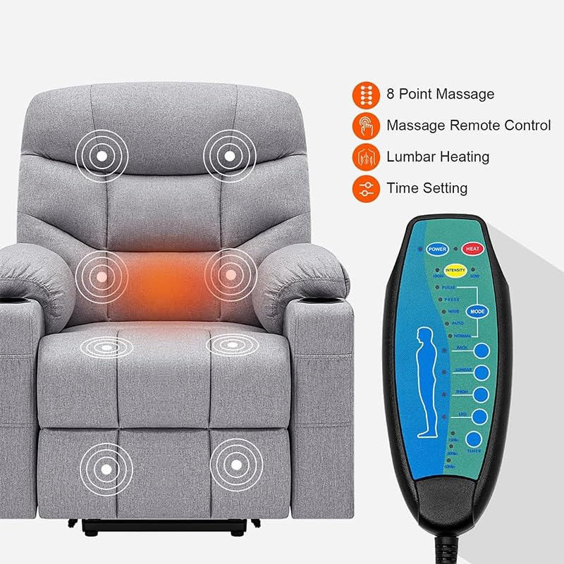 Power Lift Recliner Chair with Heated Massage