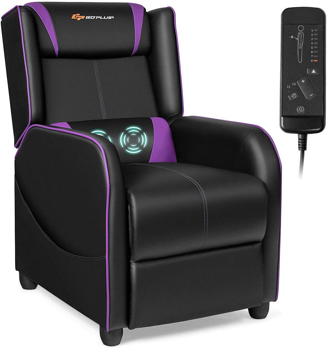 Adjustable Gaming Recliner with Massage