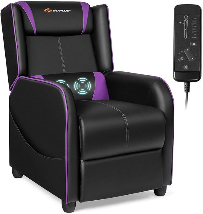 Adjustable Gaming Recliner with Massage