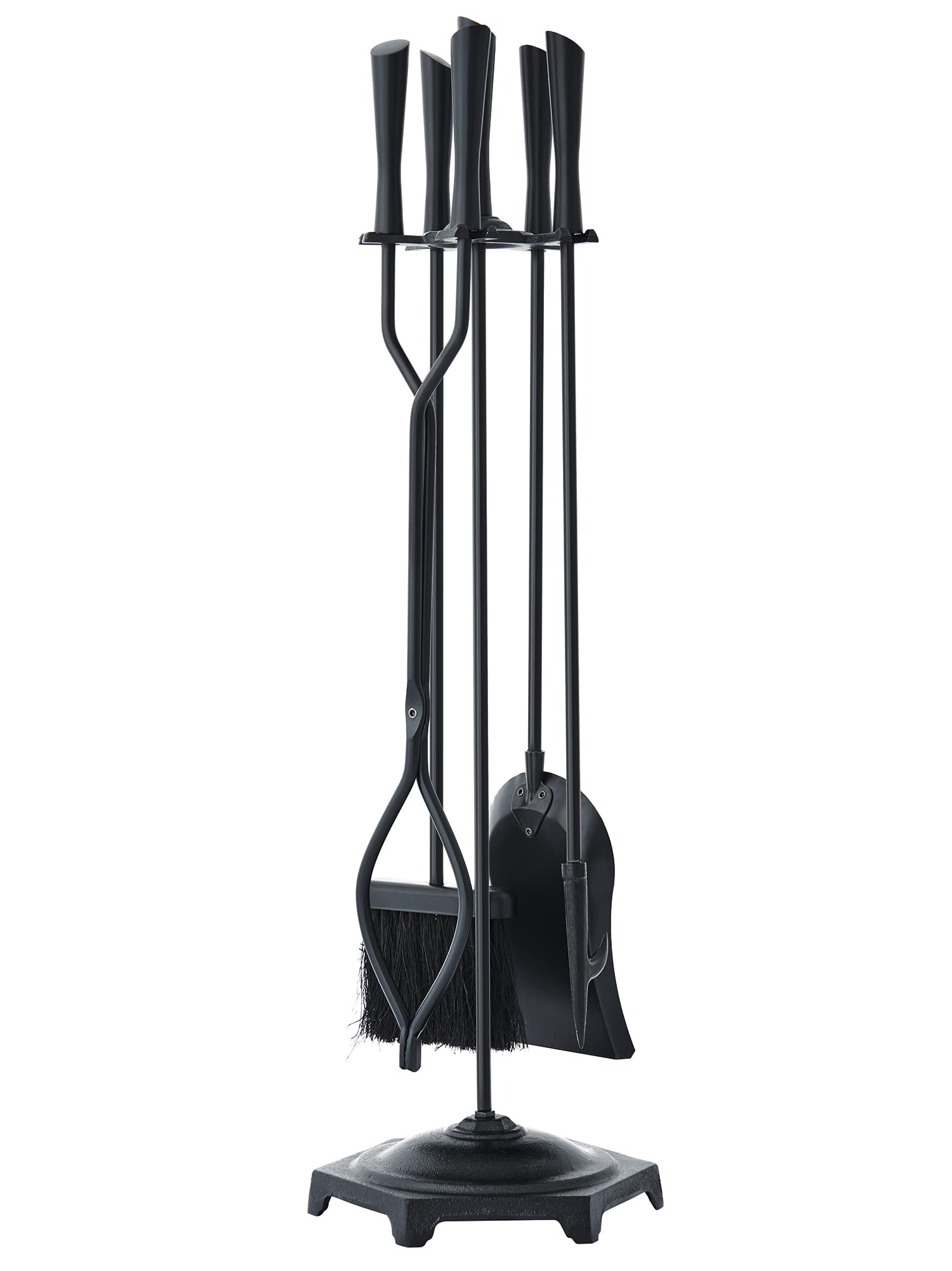 5-Piece Fireplace Tool Set with Stand