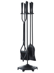 5-Piece Fireplace Tool Set with Stand
