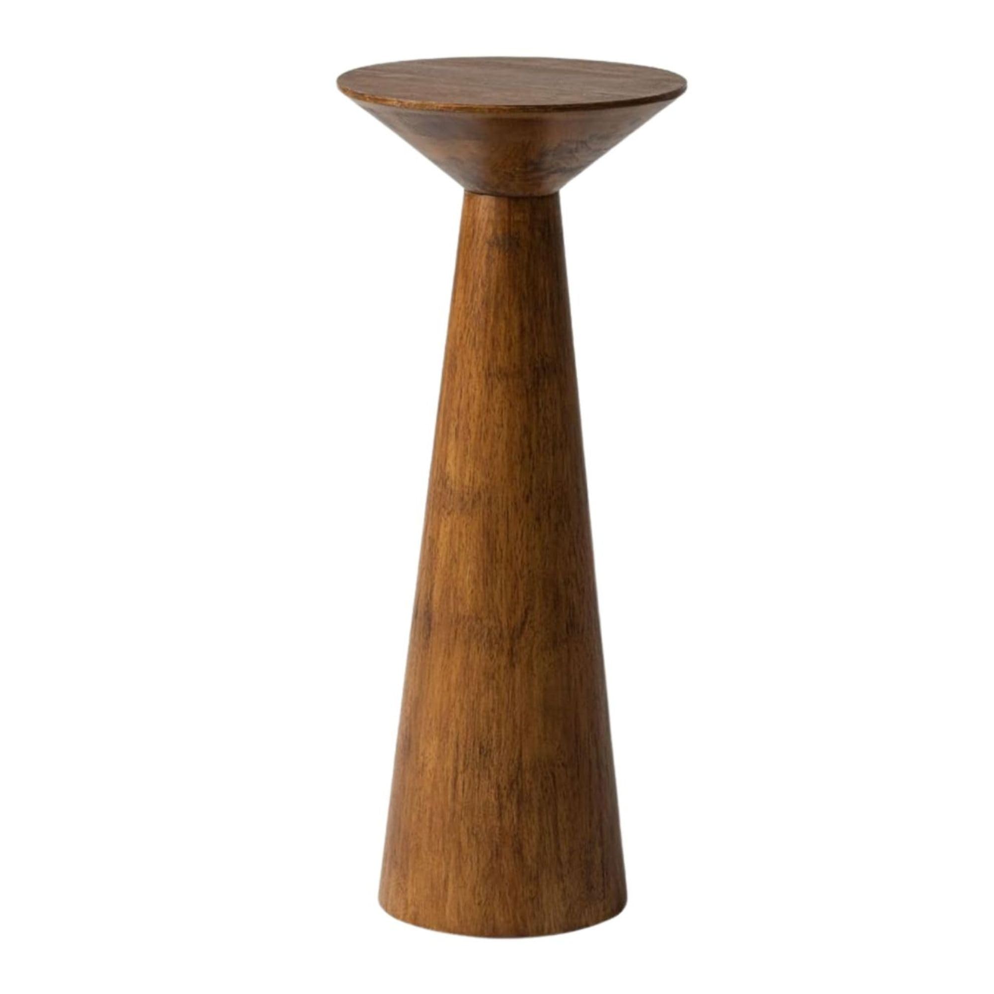 Round Martini End Table with Tapered Base