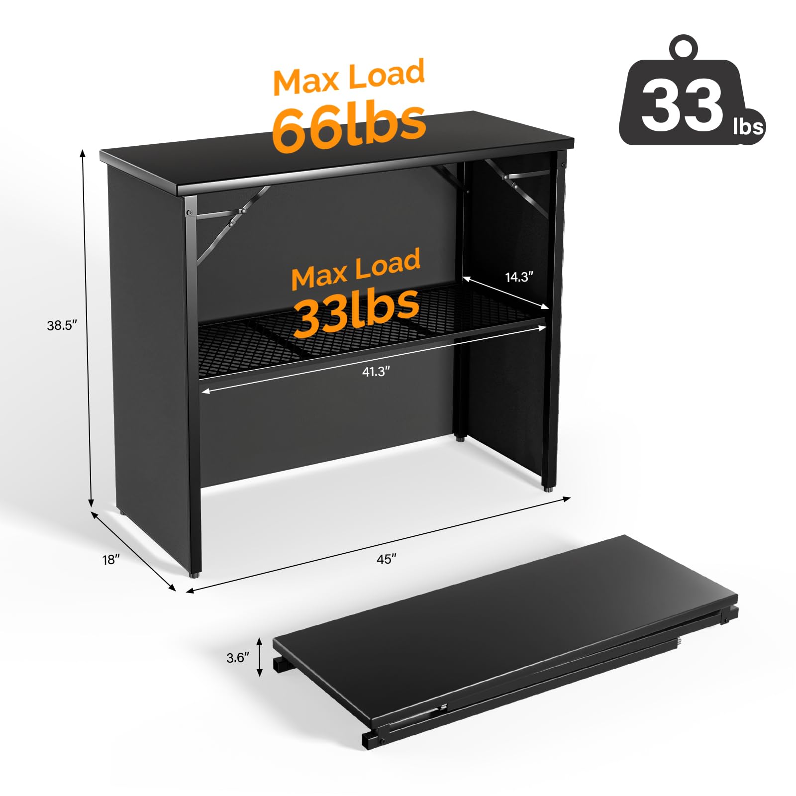 45" Commercial Portable Bar Table