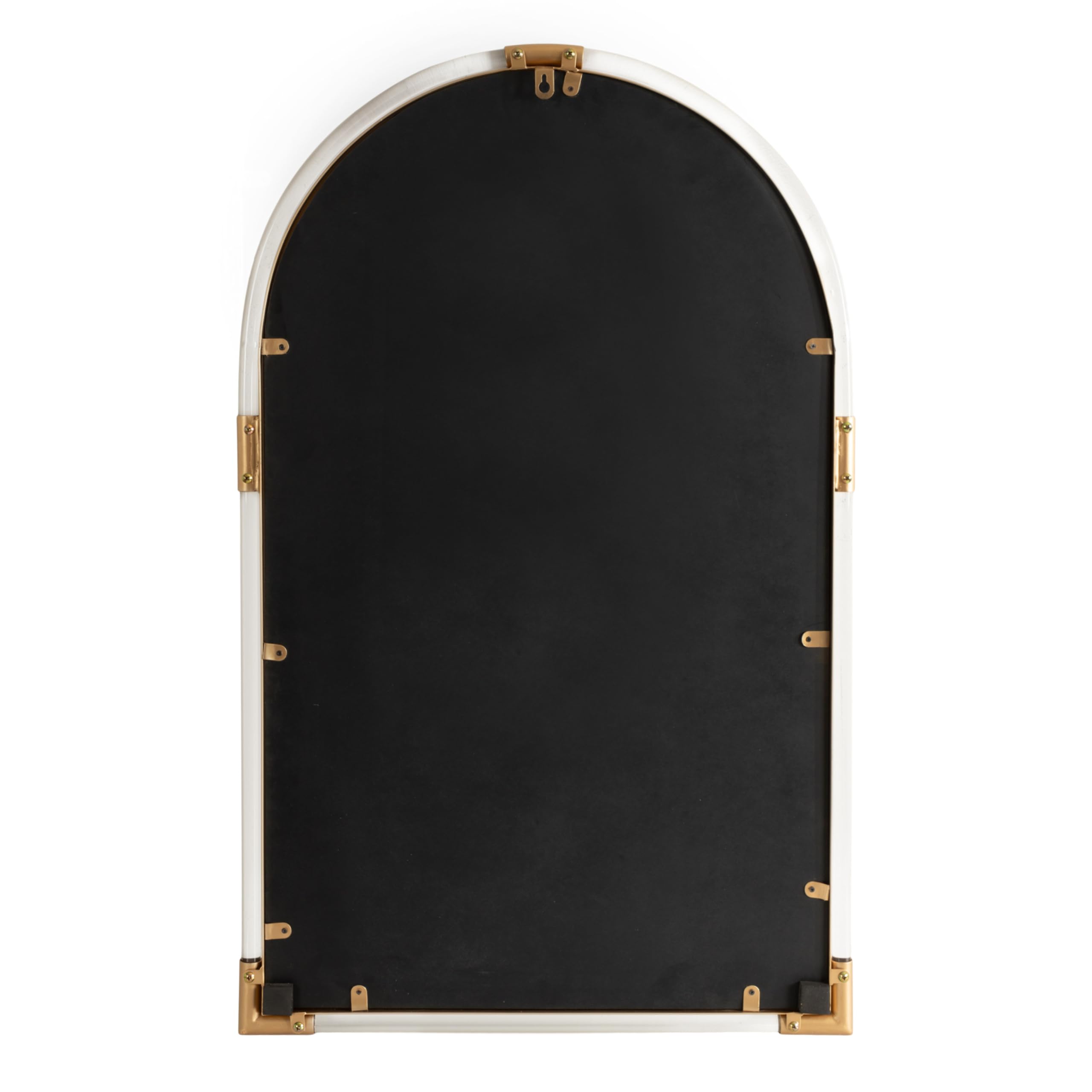 Acrylic Arch Mirror with Metal Detailing