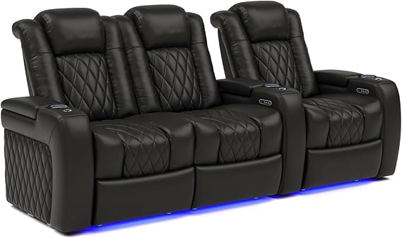 Tuscany Home Theater Seat - Power Recliner Row of 3