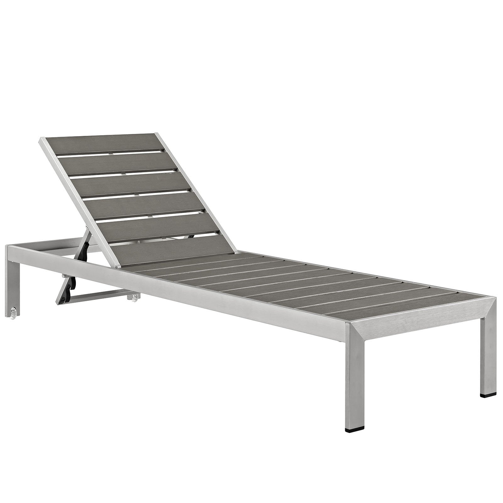 Aluminum Outdoor Patio Chaise Lounge Chair