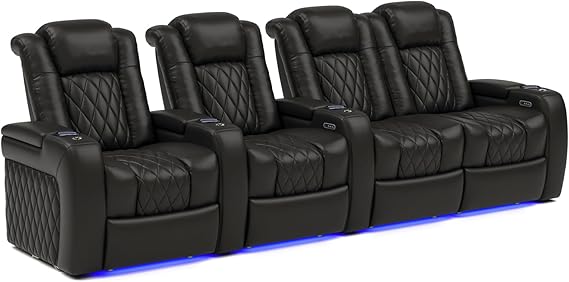 Tuscany Home Theater Seat - Power Recliner Row of 3