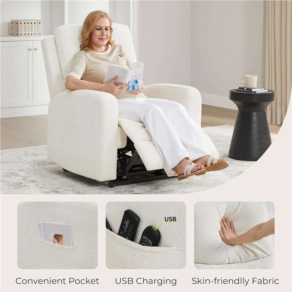 Electric Power Lift Recliner Chair with Heat and Massage