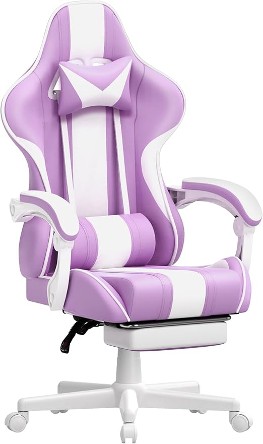 Ergonomic Gaming Chair Light Purple