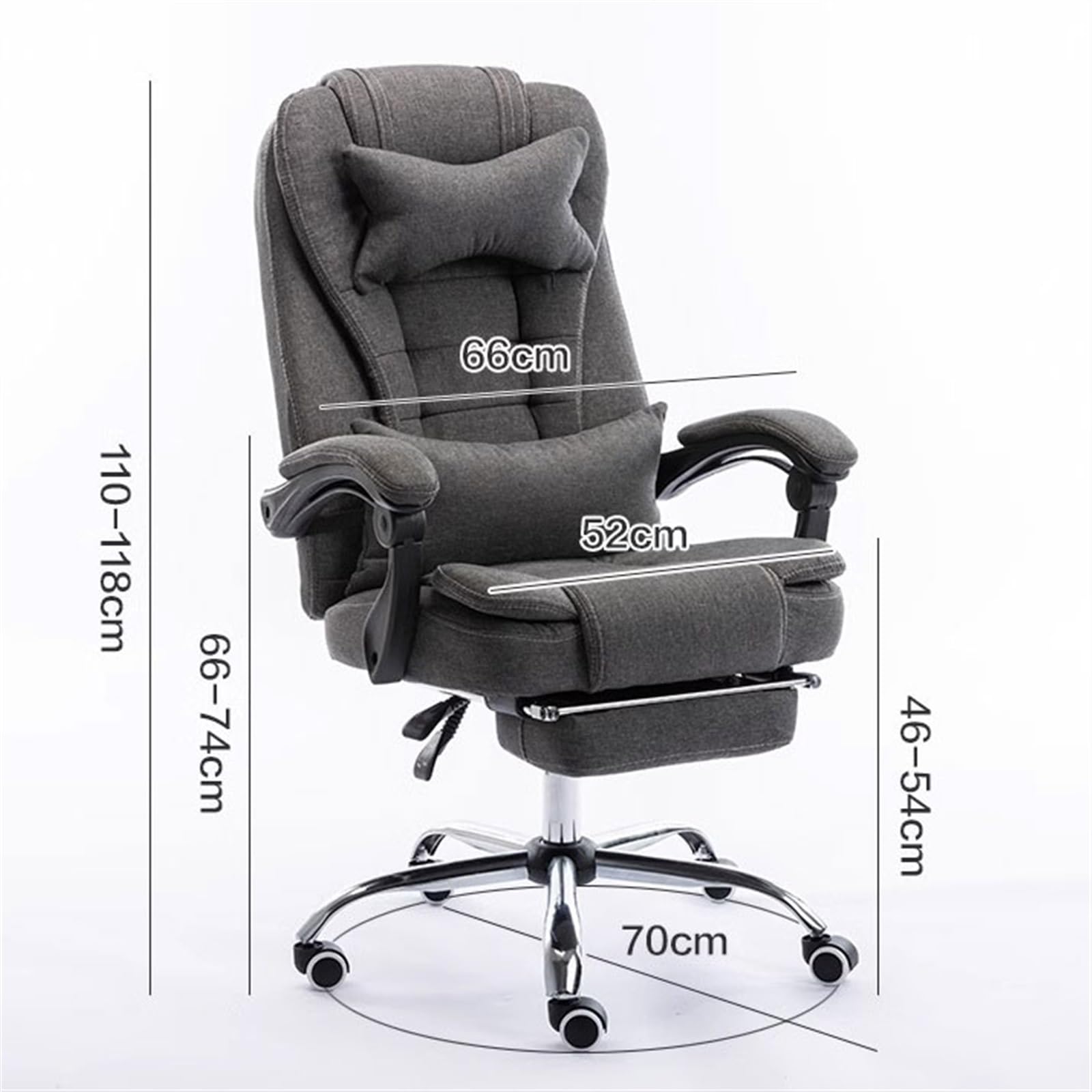 Executive Reclining Office Chair with Footrest