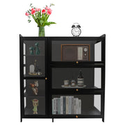 Display Storage Cabinet with Glass Door