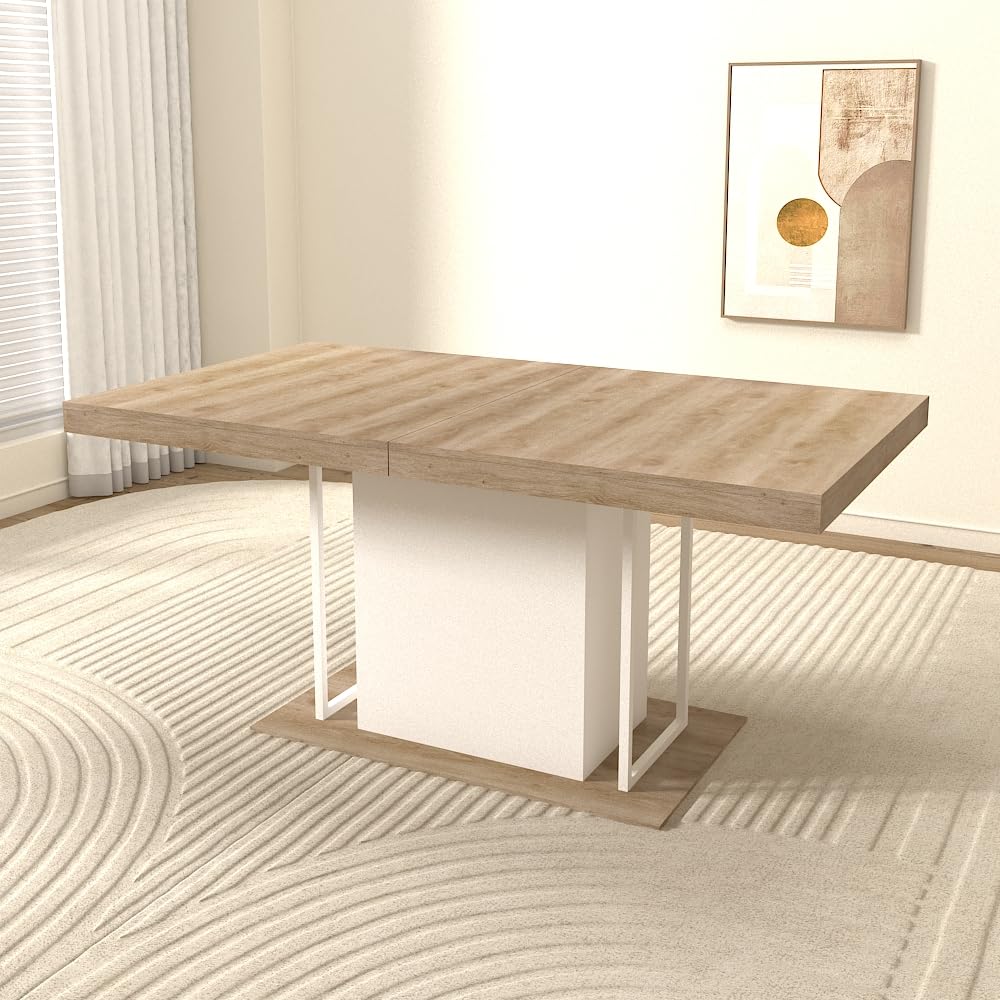 Extendable Dining Table for 6-10 People