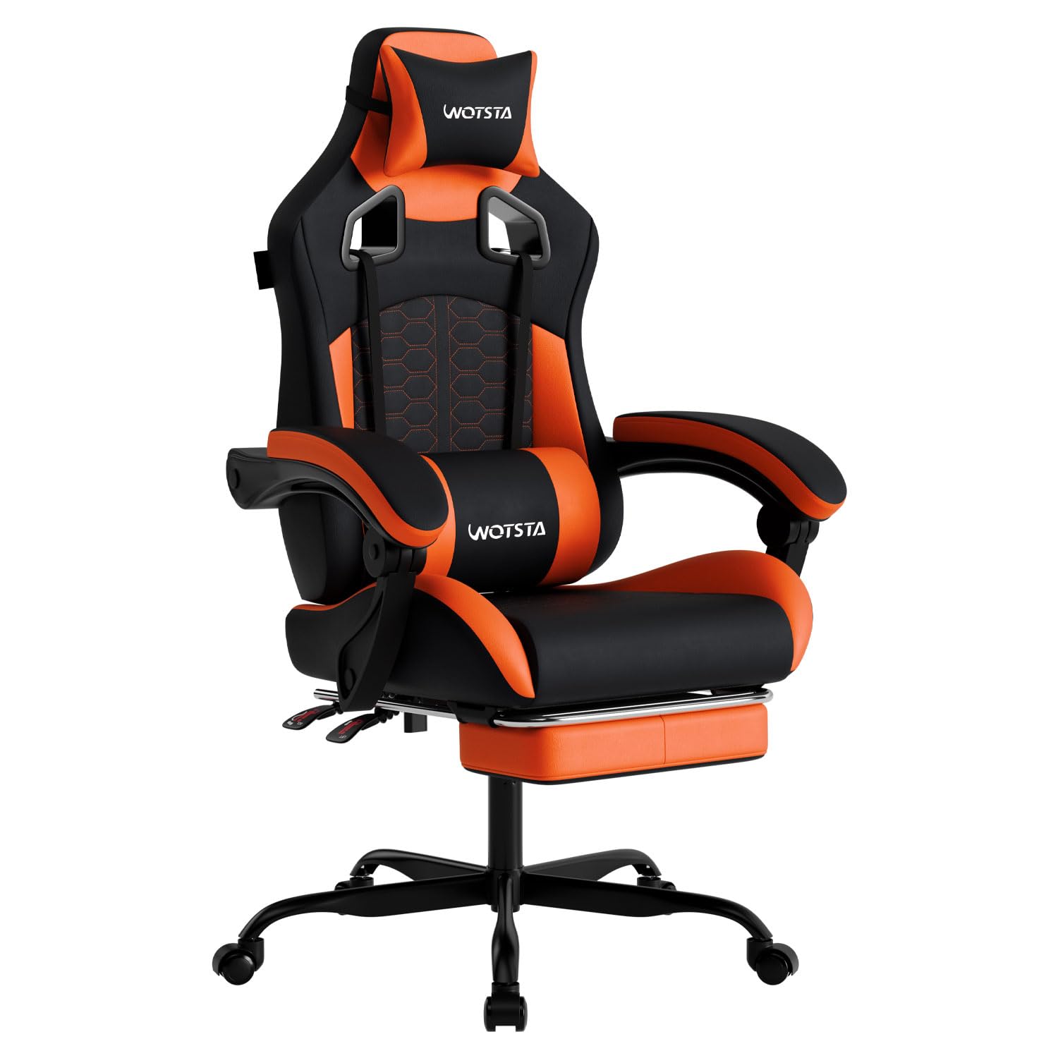 Ergonomic Gaming Chair with Footrest