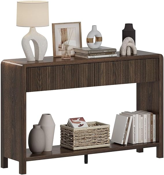 Console Table with 2 Drawers for Entryway