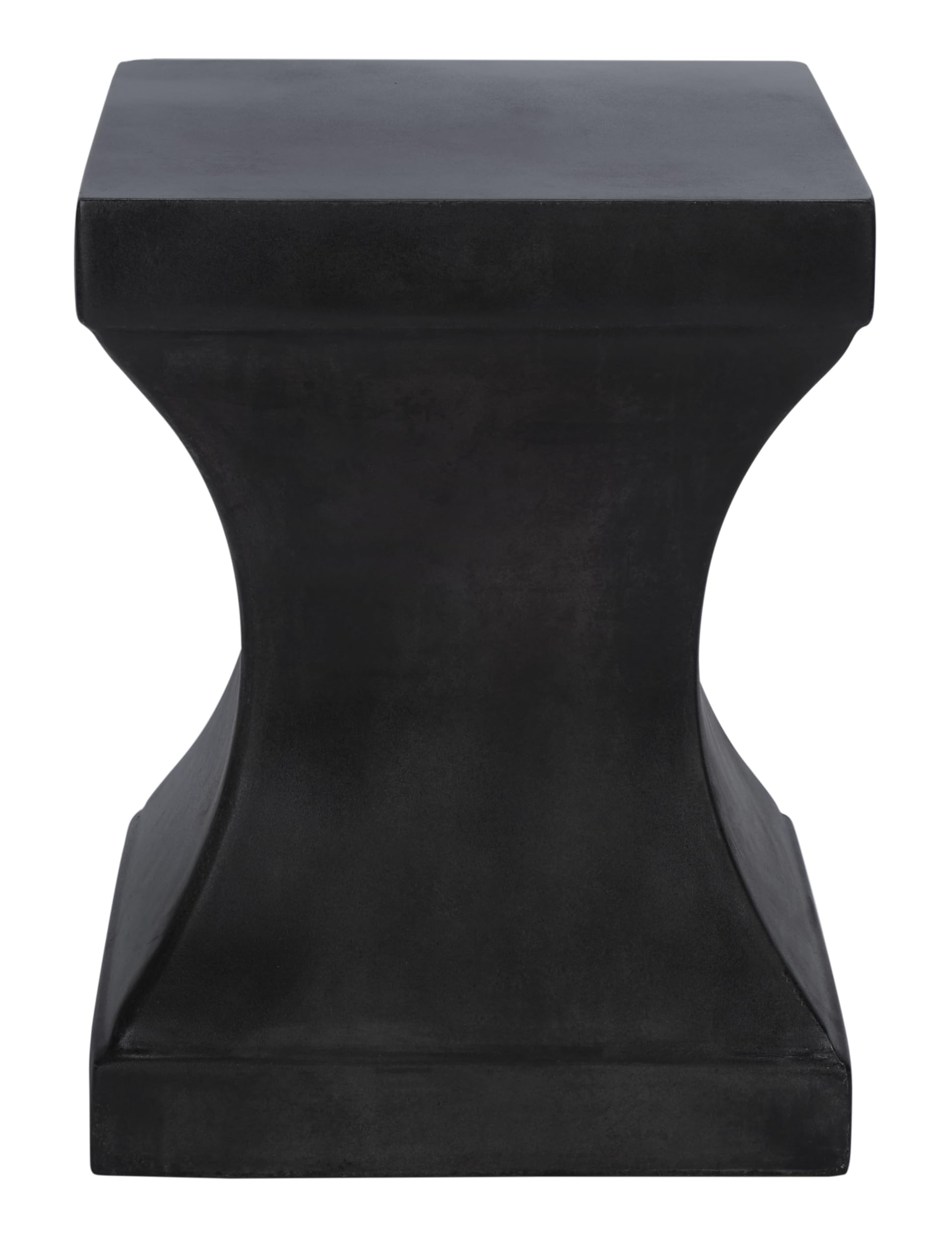 Black Modern Concrete Accent Table