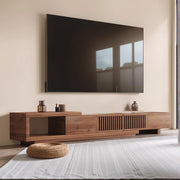 Mid-Century Modern Extendable TV Stand with Storage