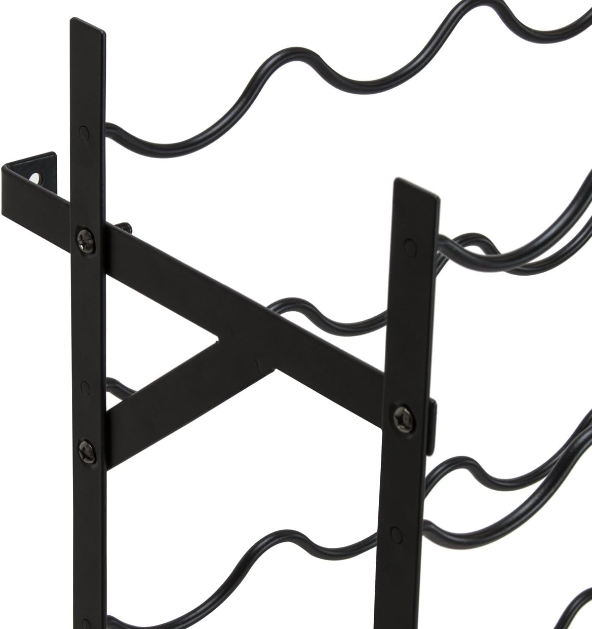 40 Bottle Wine Rack Floor Standing Metal Storage