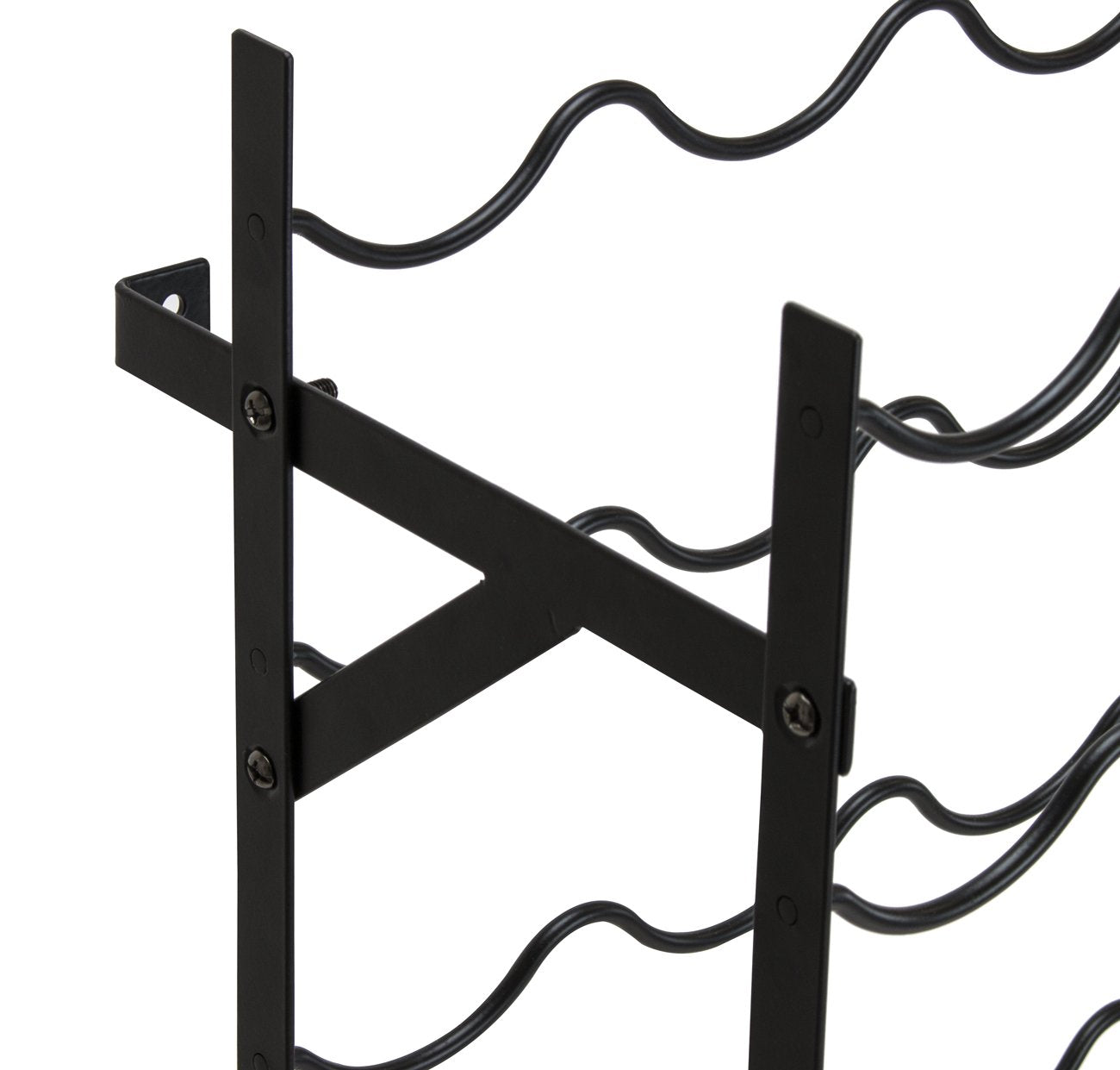 40 Bottle Wine Rack Floor Standing Metal Storage