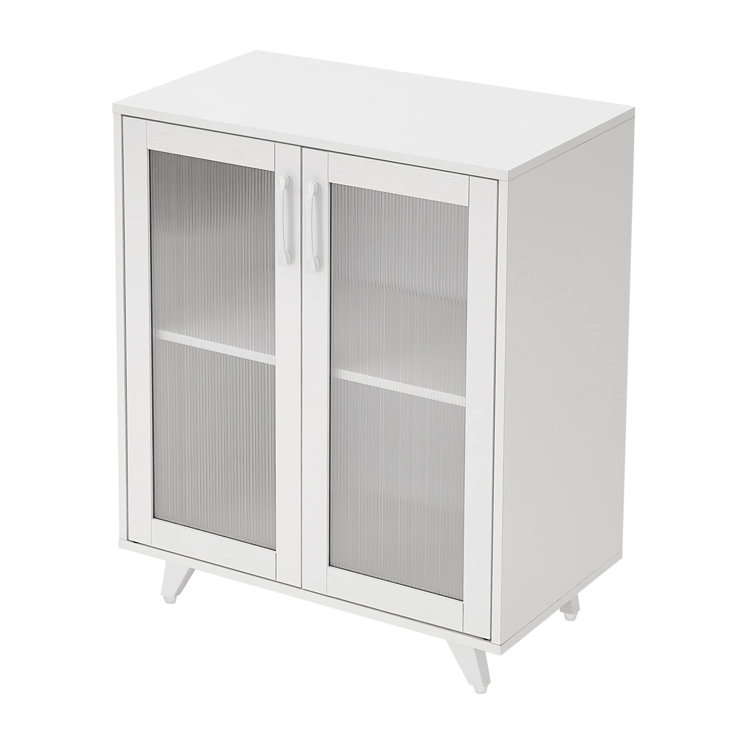White Storage Sideboard Cabinet with Doors
