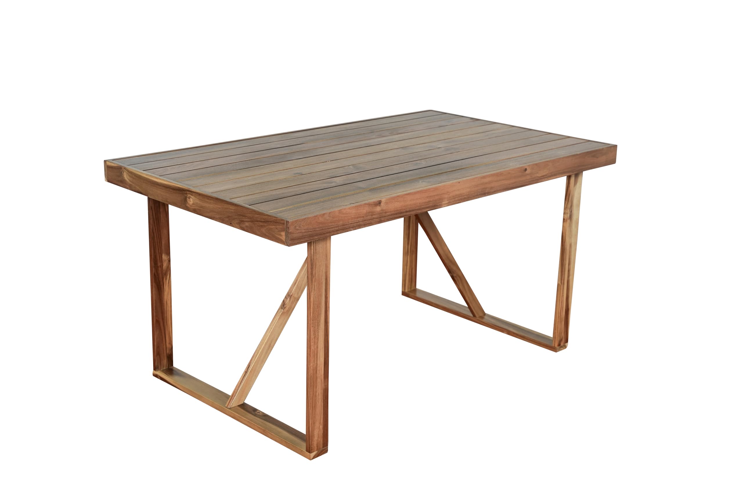 6-Piece Acacia Wood Outdoor Dining Set