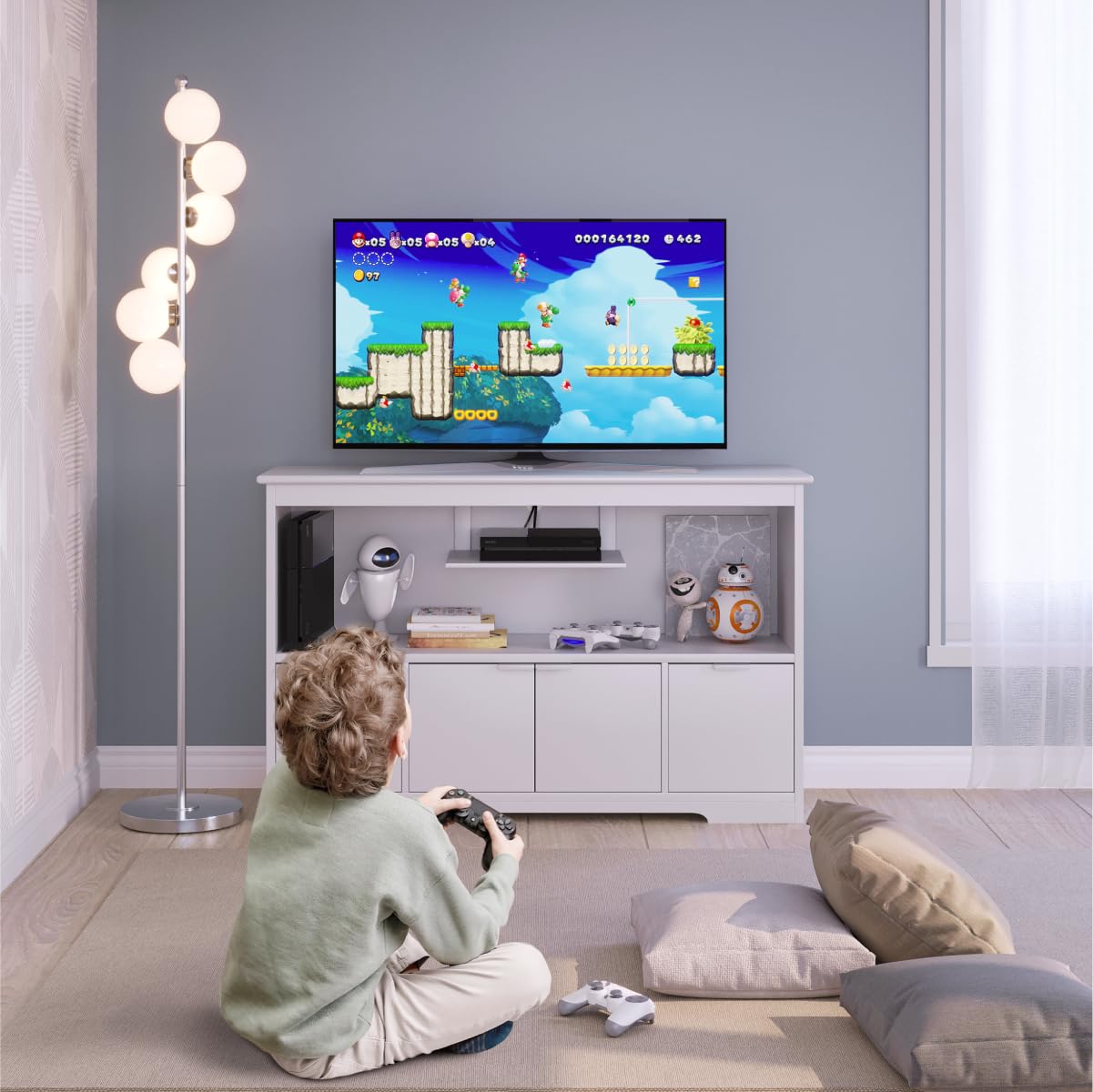 TV Stand Entertainment Center with Storage - 47" x 14" x 30"