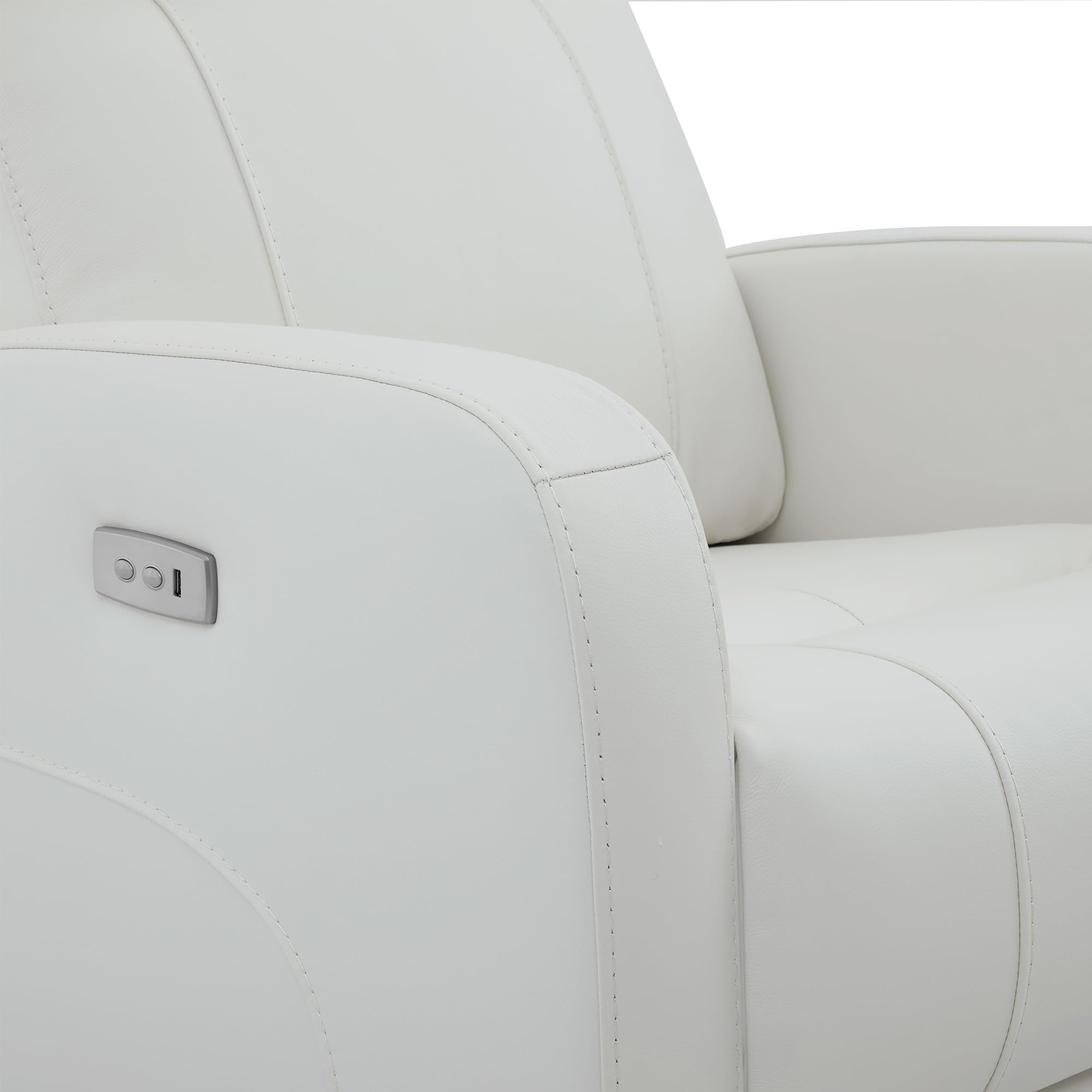 Power Swivel Glider Recliner Chair with Adjustable Headrest