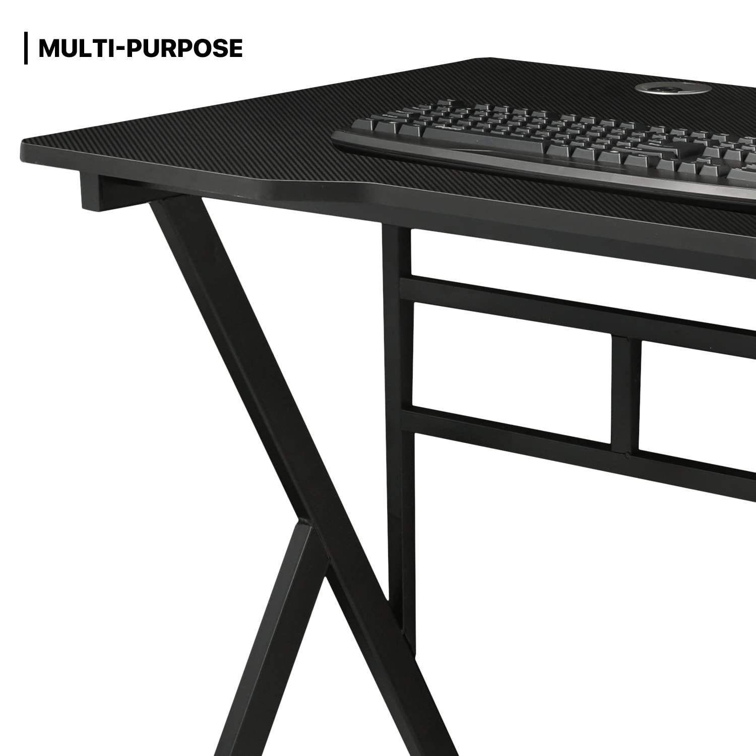 Computer Desk X-Shape Modern Gaming Workstation