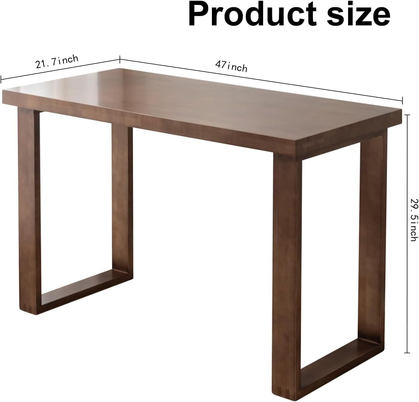 Solid Wood Computer Desk 47 Inch