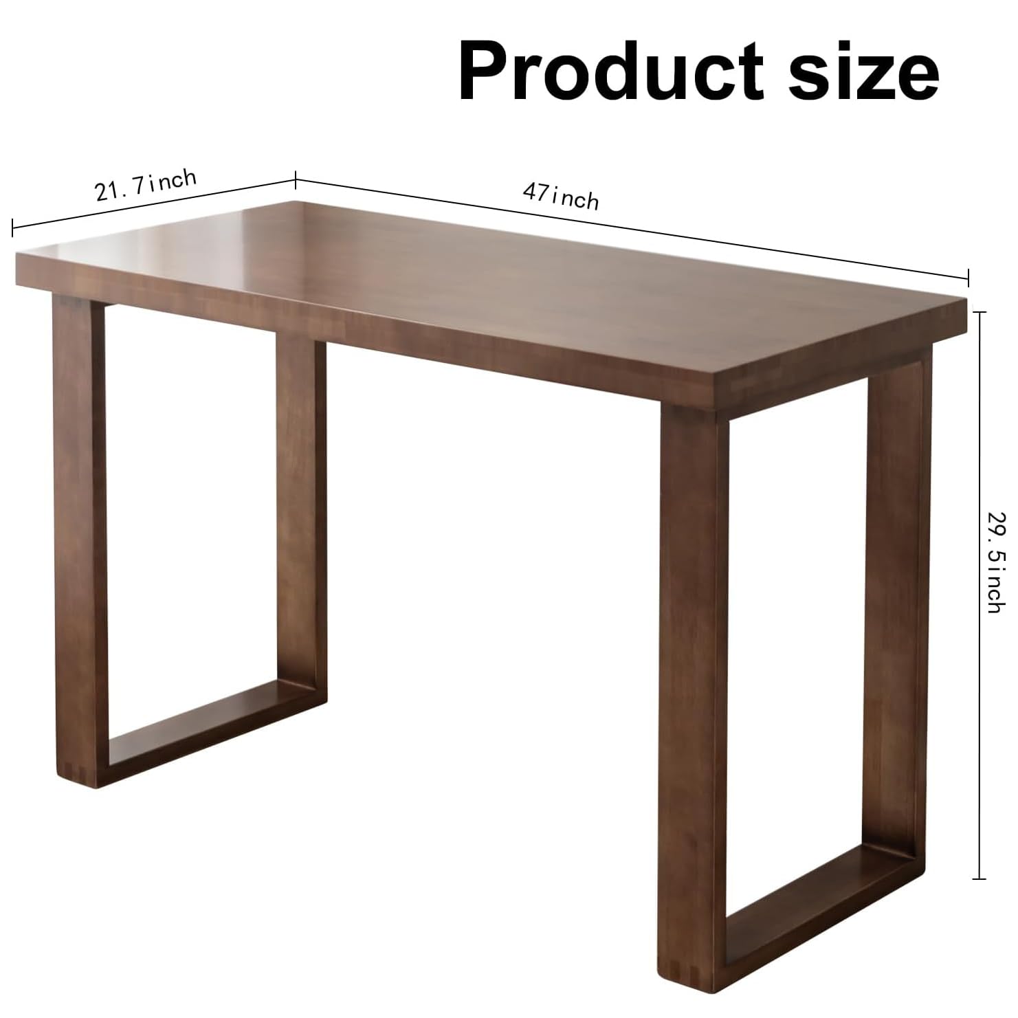 Solid Wood Computer Desk 47 Inch