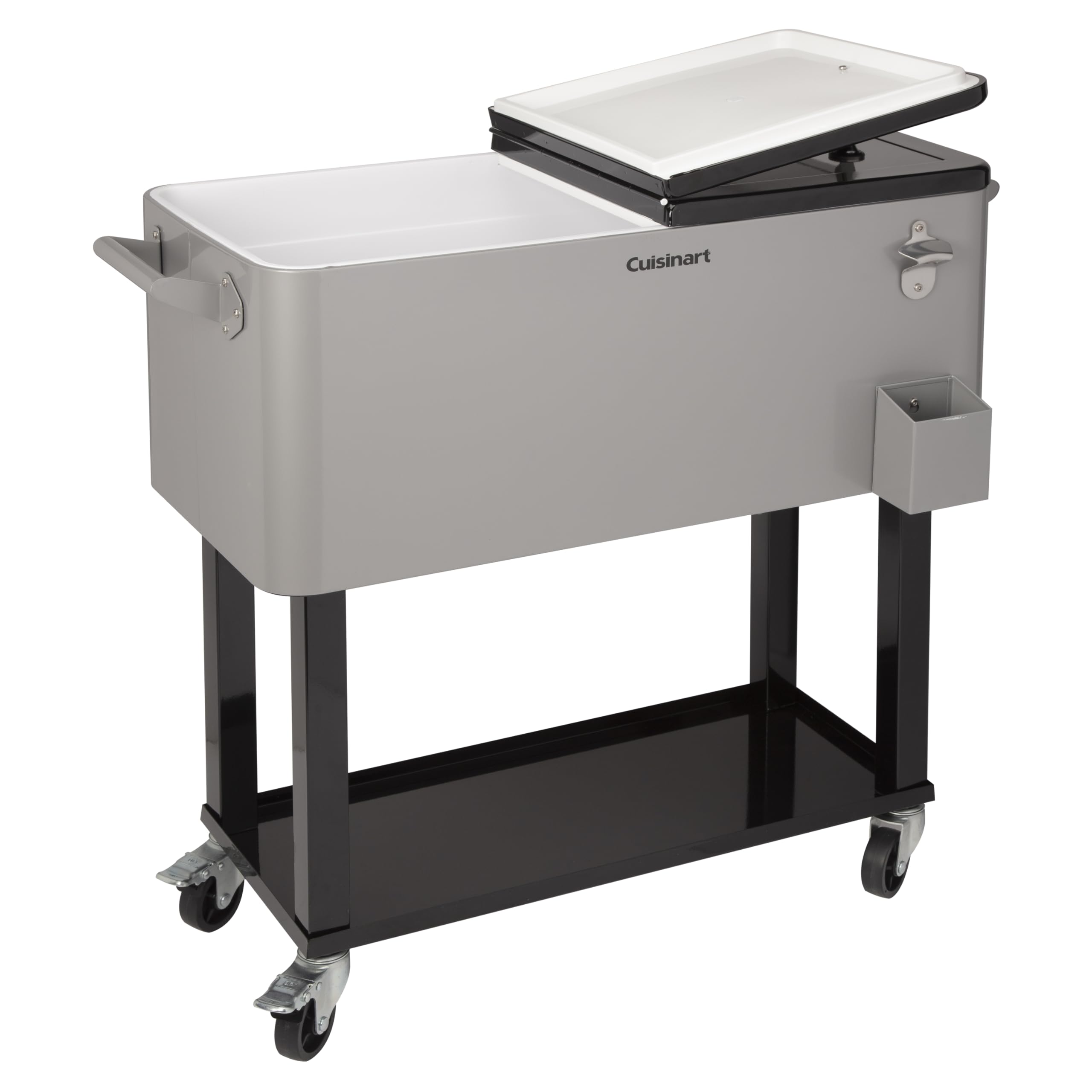 80 Qt Outdoor Cooler Cart with Wheels