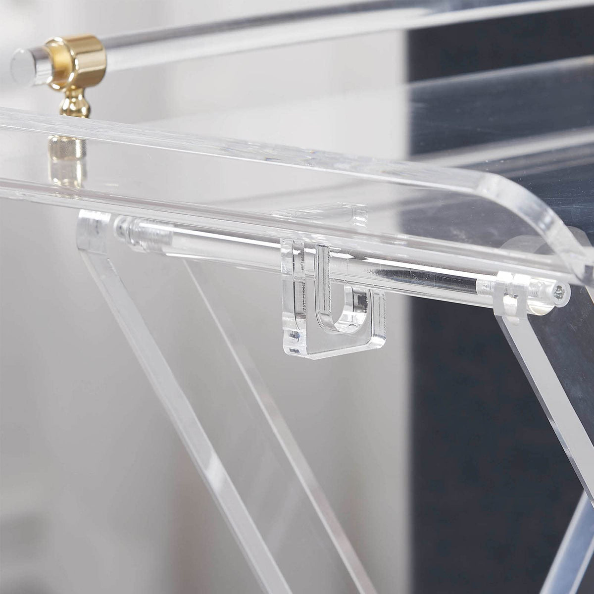 Acrylic Folding Tray Table with Handle