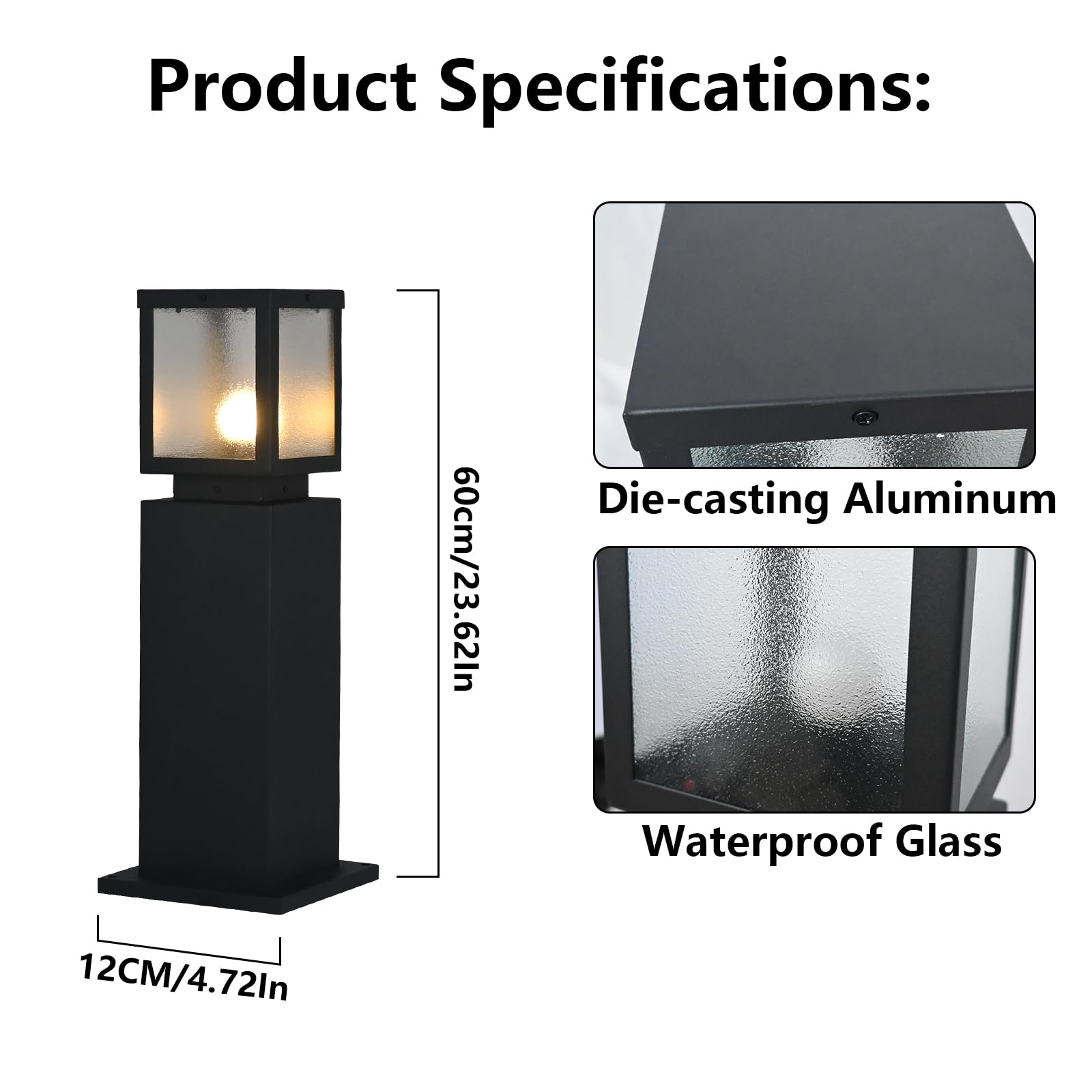 Outdoor Bollard Path Light
