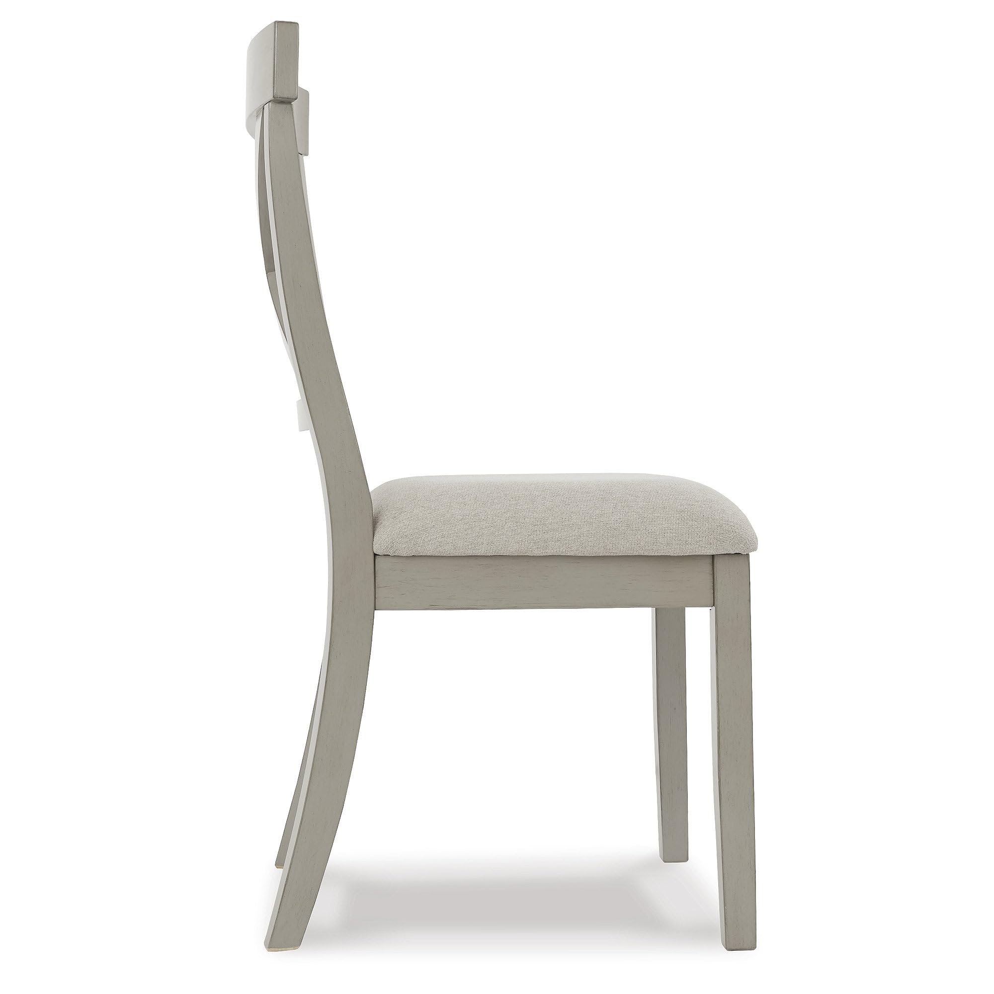 Upholstered Dining Chair Set of 2 Gray
