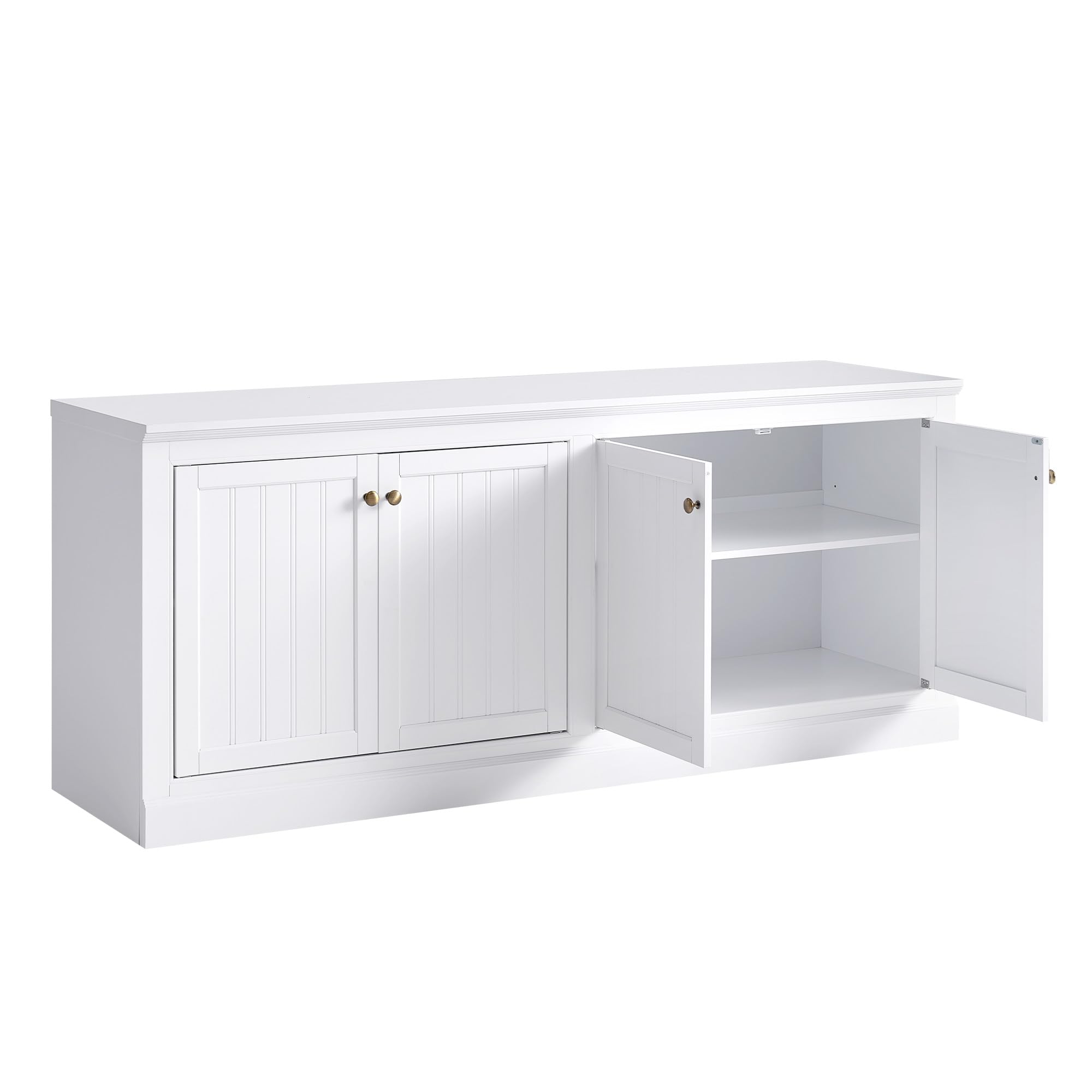 72" Farmhouse Sideboard Buffet Cabinet with Barn Doors