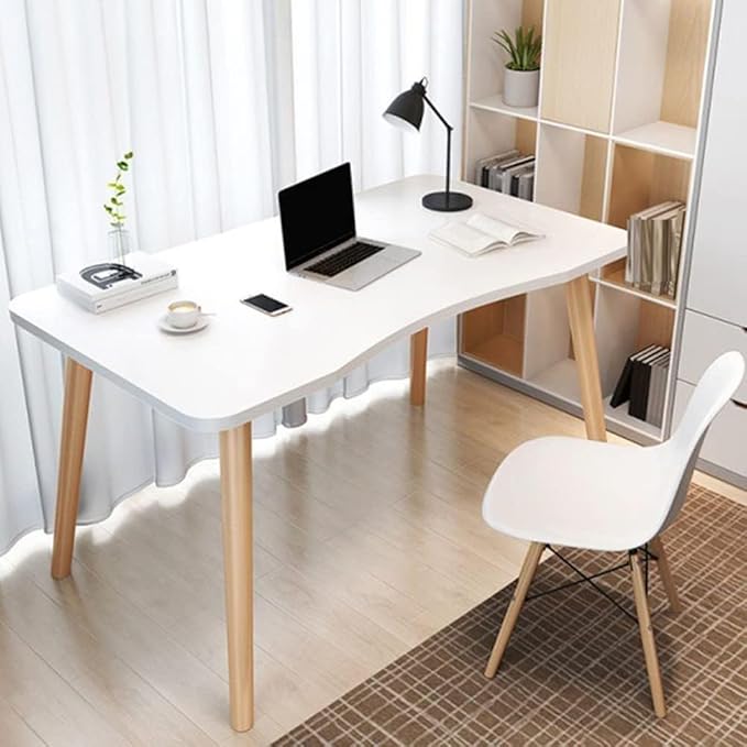Modern White Wooden Computer Desk