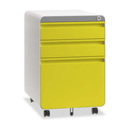 3 Drawer Mobile File Cabinet with Lock and Wheels