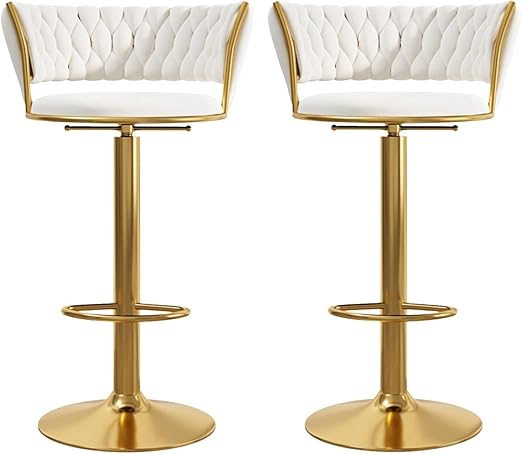 Adjustable Swivel Bar Stool Set of 2