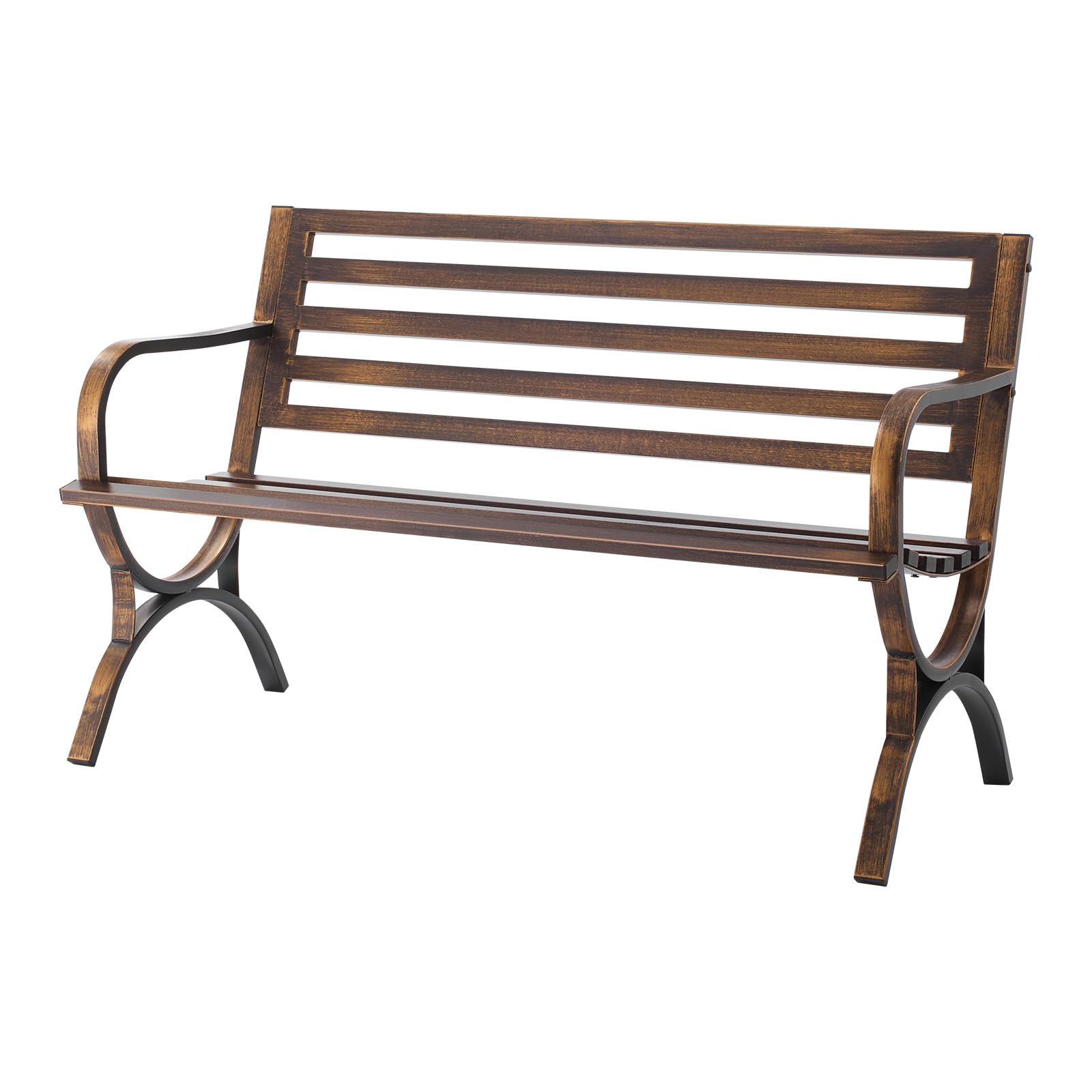50 Inch Carbon Steel Outdoor Bench