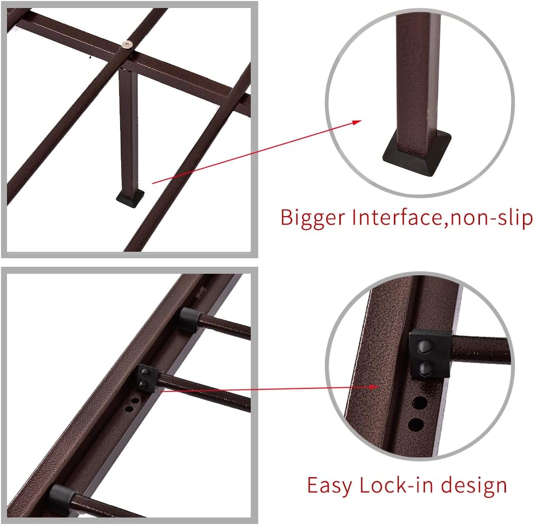 Metal Daybed Frame with Heavy Duty Slats - Twin