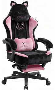 Cat Ear Gaming Chair with Footrest