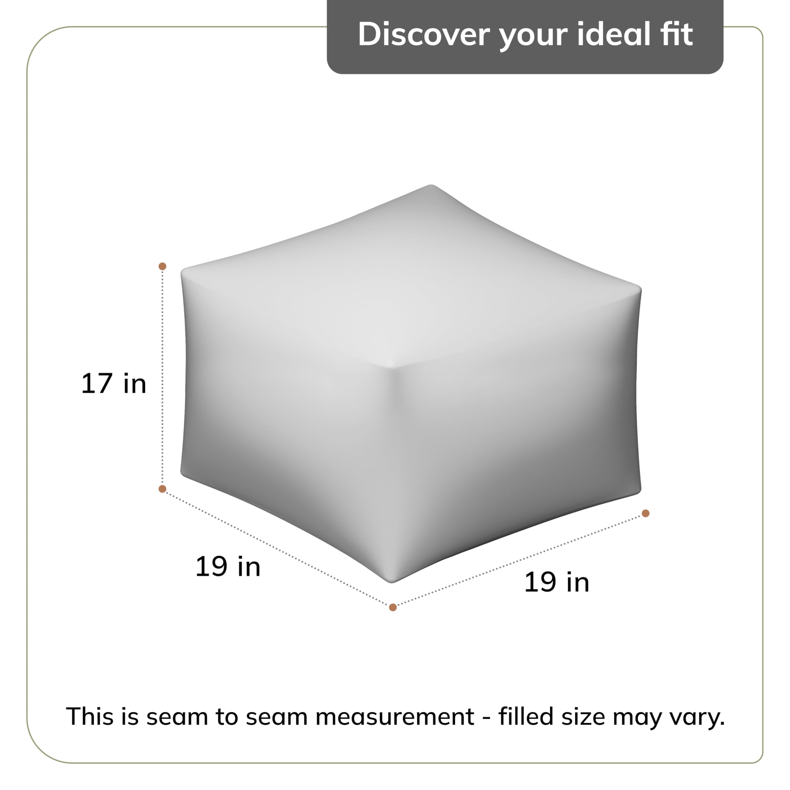 Handmade Pouf Ottoman Footrest