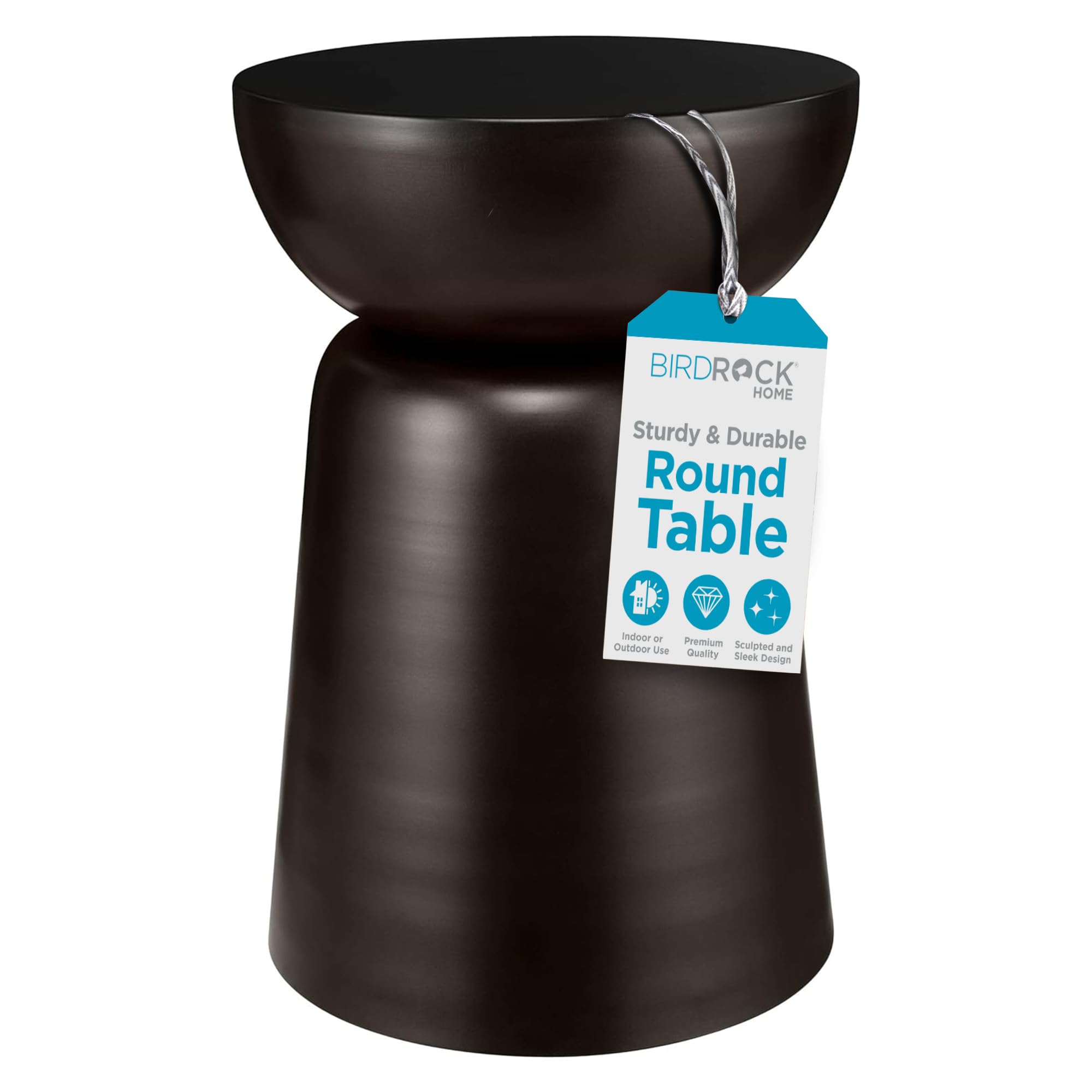 Metal Decorative Garden Stool and Outdoor Accent Side Table