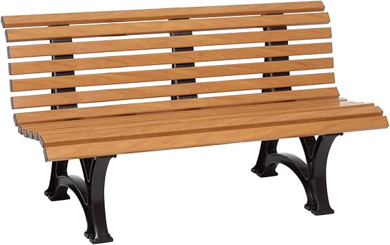 Weatherproof PVC Outdoor Bench 3-Seat Green