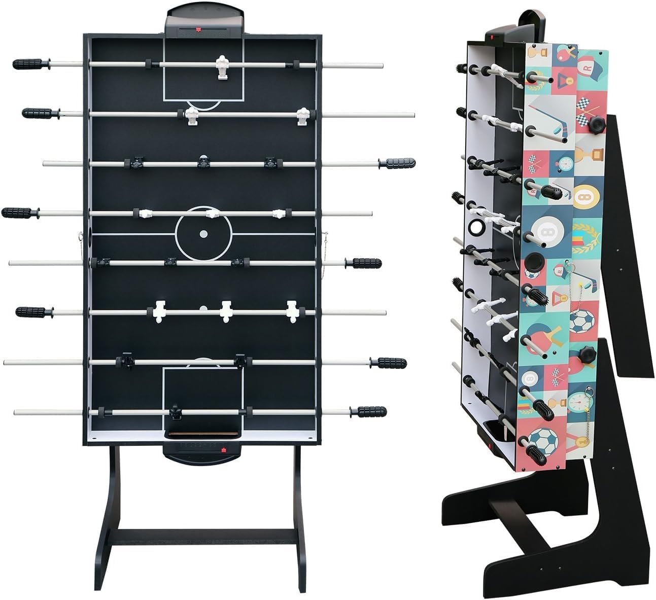 4-in-1 Multi Game Table with Foosball, Pool, Hockey, and Ping Pong